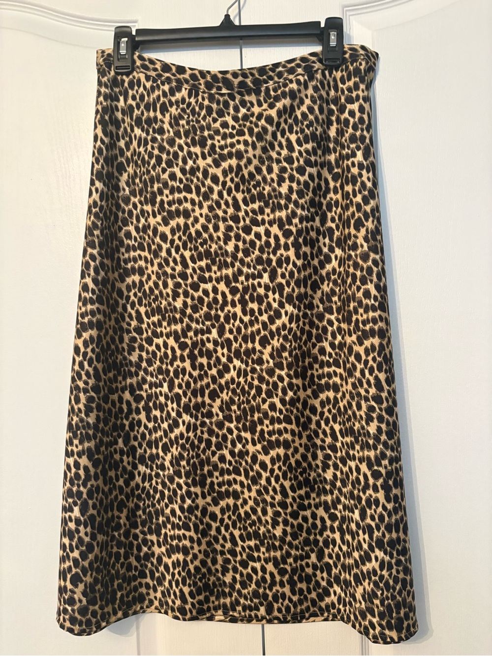 J. Crew Leopard Print A-Line Skirt - Tan/Black